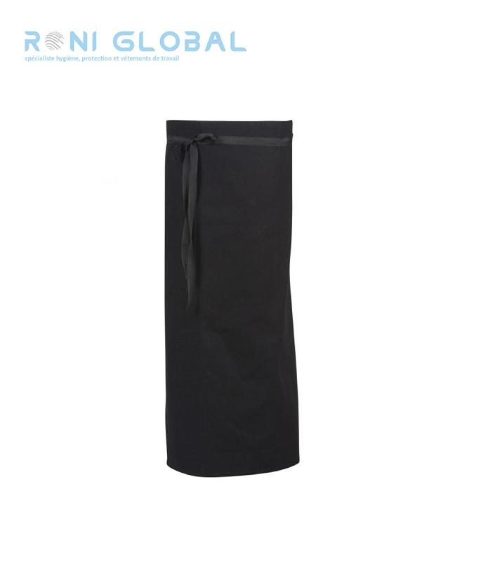 Tablier de service unisexe en coton 100% - Ceinture lacette sans poche - Porto Robur_0
