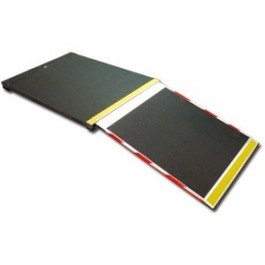 Rampes encastrables manuelles - Handirampes - Dépliables dans une marche - Caisson 106 cm largeur et 8 cm épaisseur_0