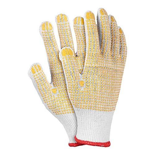 REIS RDZNNY10 LOT DE 12 GANTS DE PROTECTION BLANC/JAUNE TAILLE 10_0