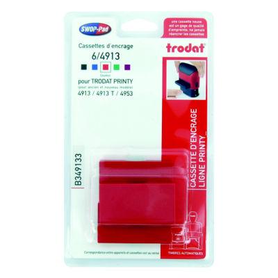 Ricambio Inchiostro Trodat Per Timbri - Rosso, Confezione Da 3 Tamponi - Foto 13
