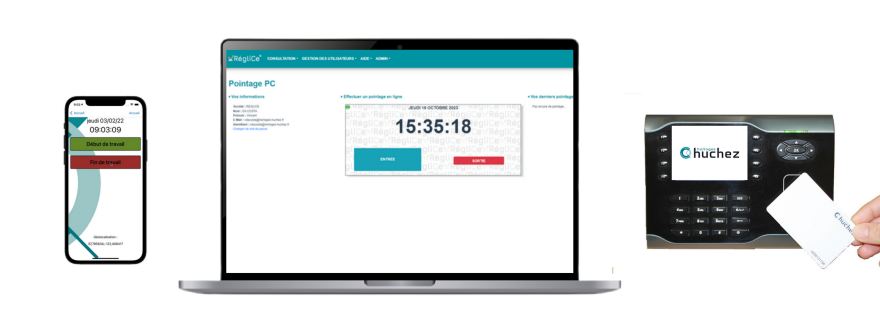 Application de pointage et calcul de temps de présence en SaaS - RégliCe Box - respect des horaires et obligations légales_1