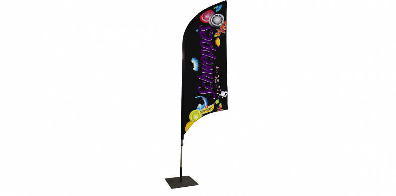 Beach wings light - Kakémono pour événements intérieurs - Impression sur maille polyester avec hampe métal_0