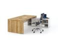 Bureau de direction SYLAR sur crédence bicolore - Deskissimo_0