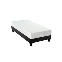 Ensemble  Matelas Mémoire de forme + Sommier Bois 90x200 cm ABSOLU BELLECOUR - blanc Mousse à mémoire de forme 4VP.AB.K15.0920_0