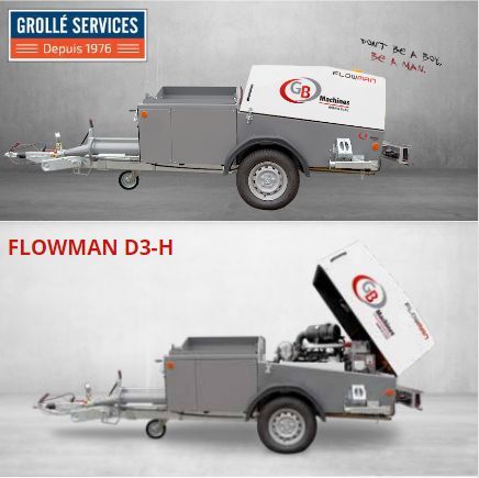 FLOWMAN D3 - Pompe à chape liquide avec moteur Hatz 45 kW et cuve 250L_1