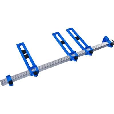 Gabarit de perçage - Bordet Ets - Schwaiger - profilé en tube aluminium carré 25 x 25 mm - graduations 0 à 70 mm_0