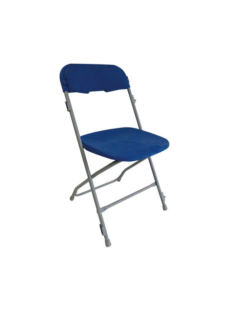 Lucy M2 - Chaise pliante en plastique avec classement M2 - Vif Furniture - Gris/Bleu_0
