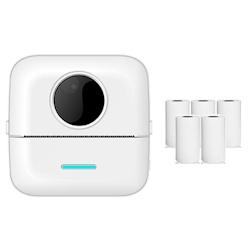 Mini Imprimante Bluetooth Thermique Avec Papier Blanc Pour Impression Clarté Blanc YONIS - blanc 3615616968834_0