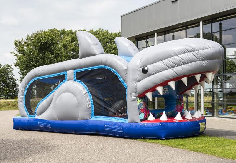 Mini run requin - Jeux gonflables terrestres - Dimensions 9,1 x 2,8 x 3,9M - Installation rapide_0