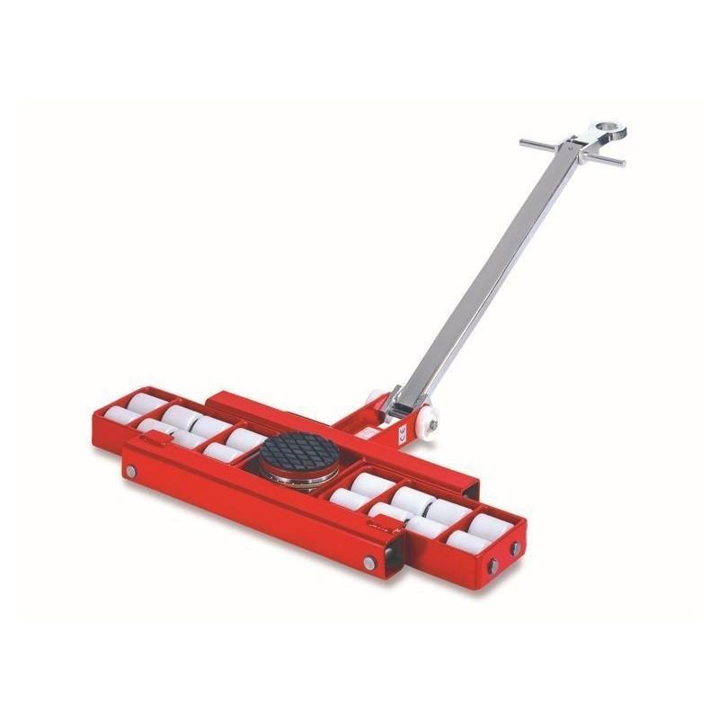 Patins rouleurs X-18 avec barre - capacité de charge 18T - rotation 360° - Tor Industries_0