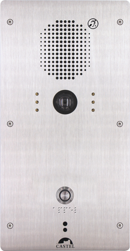 Poste cellule audio vidéo Full IP/SIP conforme PHMR - idéal pour pénitentiaire - XE-V1B-CELL-ADAPT - face avant inox 316L, caméra Full HD, IP64 IK10_0