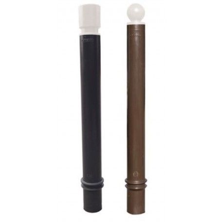 Potelet à mémoire de forme - DMC - H 1560 mm - DMCTPZ1500RNB - Flexible pour PMR avec tête blanche_0