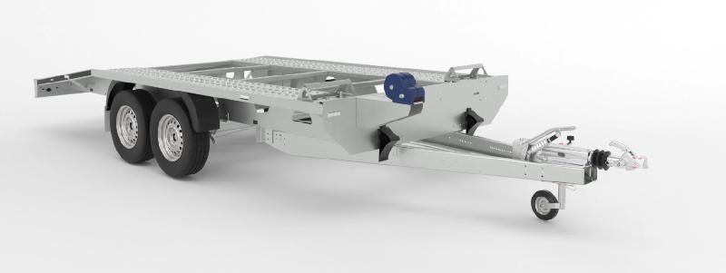 Remorque porte voiture-plateau - 4,50 X 2,05 M - 2700 KG - MARTZ GT 450S_0