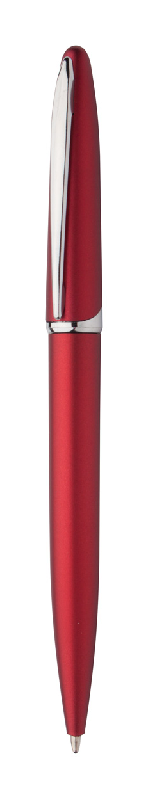 Stylo à bille en plastique - couleur rouge - encre bleue - 6g_0