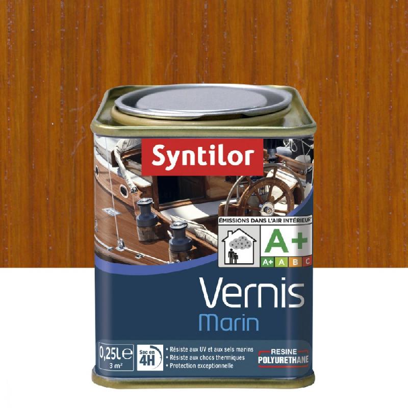 Vernis marin bois SYNTILOR - ambre satiné - 0.25 l - protection UV, sels marins et écarts de température_0