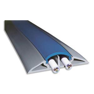Viso protège-câbles souple gris longueur 3 mètres - 66 x 15 mm / ouverture 12 x 19 mm_0