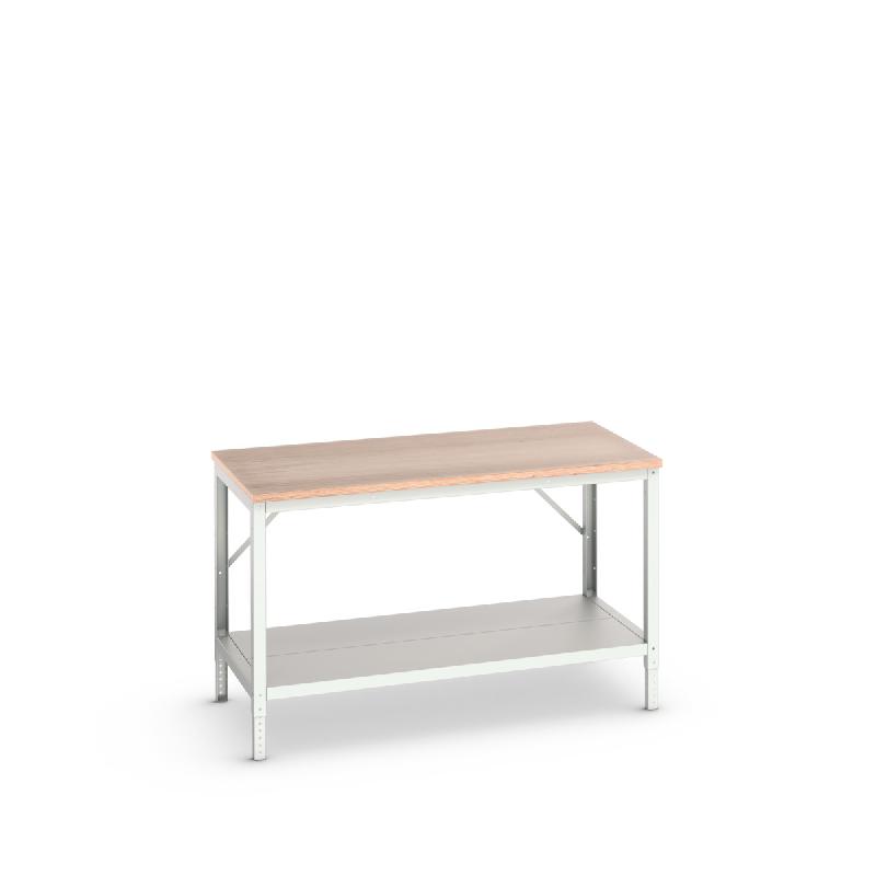 16922022.16 - Verso établi avec ossature - tablette & plateau MPX - hauteur réglable - 1500x800x780-930 mm - RAL 7035_0