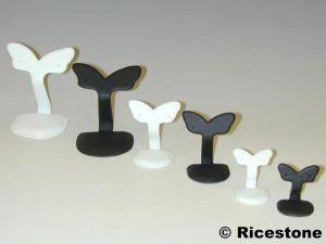 1D) LOT 12 X PRÉSENTOIRS BOUCLES D'OREILLES GENRE AILE DE PAPILLON