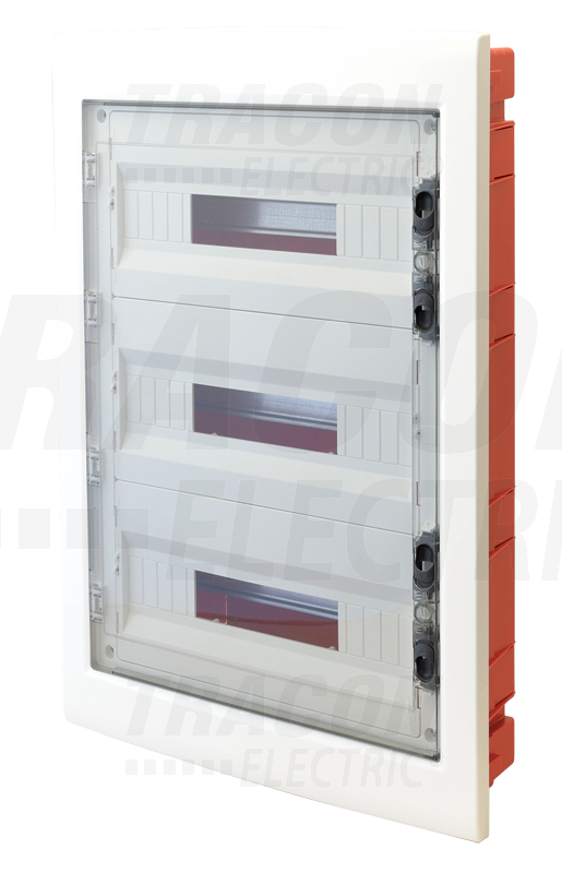 Boîte de distribution encastrée, cache plat fumée, rail n-pe 3×12 (36) modul, ip40, (h×w×d=545×305×85 mm)_0