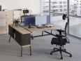 Bureau bench 2 personnes FLEXY avec caisson P70 cm - Normatic_0
