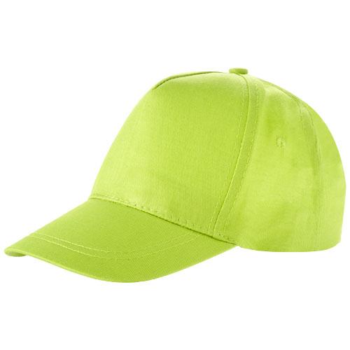 Casquette 5 panneaux Memphis enfant - Œillets brodés et fermeture velcro - Coton 155-160 g/m²_0