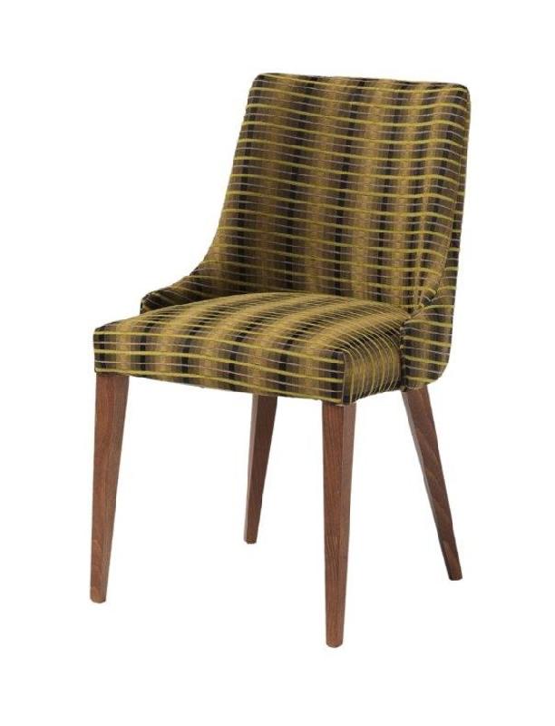 Chaise Valdemar - entièrement rembourrée avec dos lisse et option 2 boutons sur le dossier_0