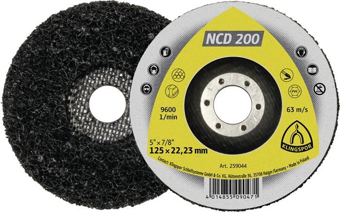Disque de nettoyage grossier NCD 200 D.125 mm - Perçage 22,23 mm - KLINGSPOR_0