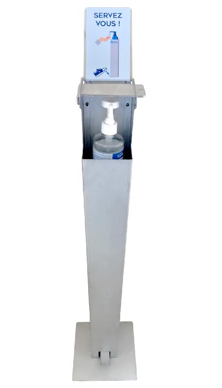Distributeur à commande à pied pour savon et gel hydroalcoolique - Réf : DISTRIGEL  -  ORELA_0