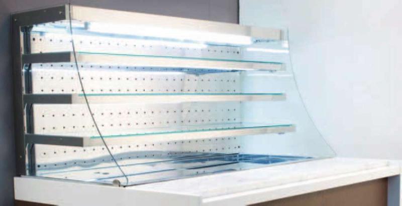 Drop-In Aluminium Displaying Surfaces - Vitrine à glaces moderne et personnalisable avec structures en verre_0