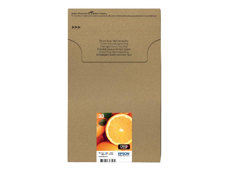 EPSON MULTIPACK 33 - PACK DE 5 - NOIR, JAUNE, CYAN, MAGENTA, PHOTO NOIRE - ORIGINAL - CARTOUCHE D'ENCRE