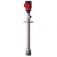 F 640 PP/PVDF - Pompe centrifuge verticale - Débit max. 700 l/min - Rotor sphérique ou roue_0