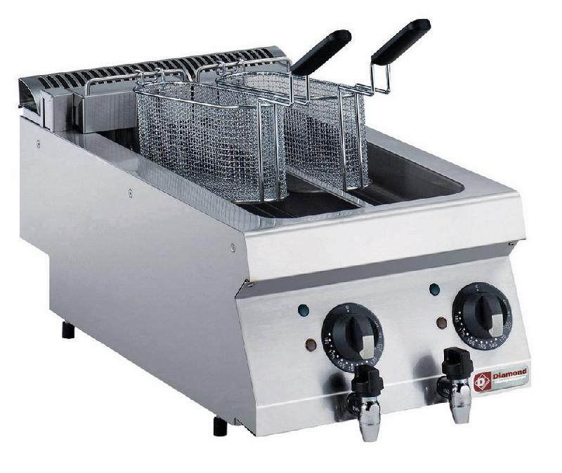 Friteuse professionnelle electrique 2x5 litres -a poser- - E17/F2V54T-N_0