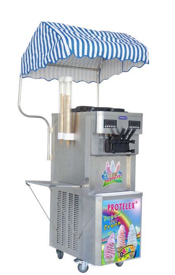 ICM-G36 - Machine à glace italienne professionnelle NK Protelex - Dimensions 79x54x147 cm - 4 compresseurs, 44L/h_0