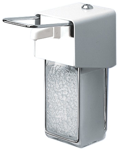 Distributeur de savon Ingo-Top G 23 A - 250 ml argent mat en aluminium anodisé avec pompe en acier inoxydable_0