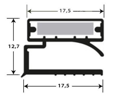 Joint pvc plat aimante pour meubles frigos jpf-024_0