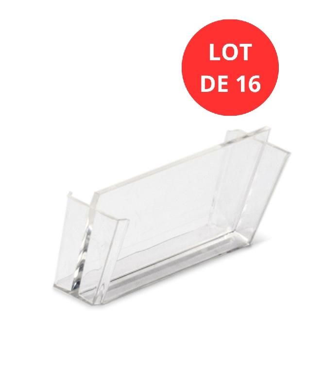 Lot de 16 séparateurs transversaux transparents pour tiroir 3.8L_0