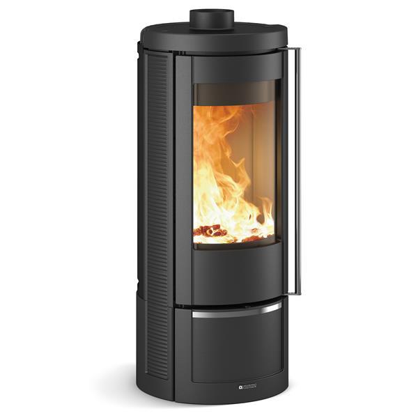 Poêle à bois Marlena - 7,5 kW - Rendement 86,5% - Foyer en fonte - Bûches de 30 cm_0