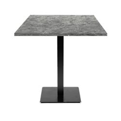 Restootab - Table 70x70cm - modèle Milan marbre nabu - gris TB-MIL-7070M-NABU_0
