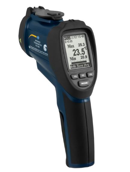 Thermomètre infrarouge jusqu'à 1850 °C, résolution optique de 50:1, avec double pointeur laser - PCE-894 - PCE INSTRUMENTS_0