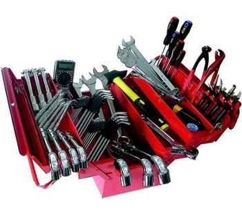 CAISSE A OUTILS AVEC 87 OUTILS