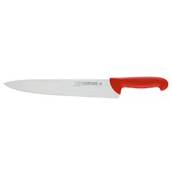 Comas - Couteau boucher 300 mm rouge modèle Carbon - Inox_0
