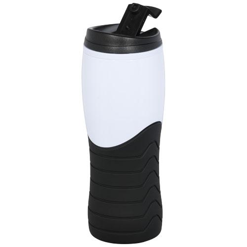 Gobelet publicitaire 400 ml Tracker 21002101 - double paroi et couvercle étanche_0