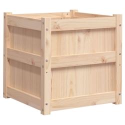 Helloshop26 - Jardinière bac lit surélevé plantes fleurs terrasse jardin 50 x 50 x 50 cm bois de pin massif marron 02_0037665 - 3000213922226_0