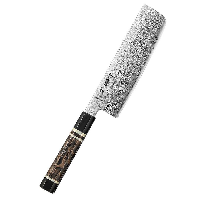 Hezhen - Nakiri en acier poudre damassé ZDP-189 du Japon - Série X09 - multicolore X09-XC_0