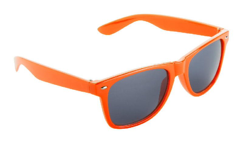 Lunettes de soleil en plastique - modèle ”Xaloc” - protection UV 400 - couleur orange_0