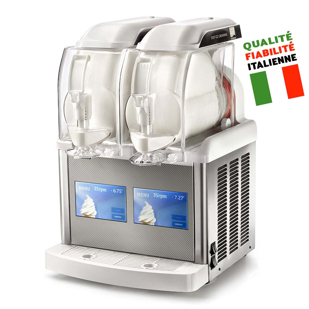 Machine à frozen yogurt économique avec ses bacs réfrigérés isolés I-Tank - GT TOUCH 2_0