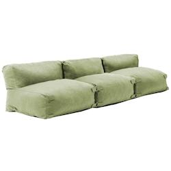 Oviala Business - Salon de jardin modulable 3 places vert cactus en polyester - Confort et élégance extérieure_0
