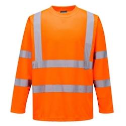 Portwest - Tee-shirt manches longues en tissu respirant et léger HV Orange Taille 2XL - XXL orange polyester 5036108275045_0