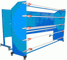 Presse à pont mobile - porte rouleaux vertical pour 5 bobines - diamètre maxi 500mm - poids maxi 30kg_0