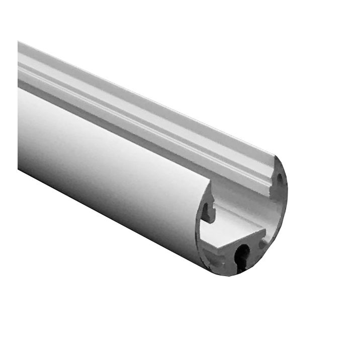Profilé en aluminium anodisé cylindrique pour ruban LED - Plusieurs coloris et diffuseurs au choix_0
